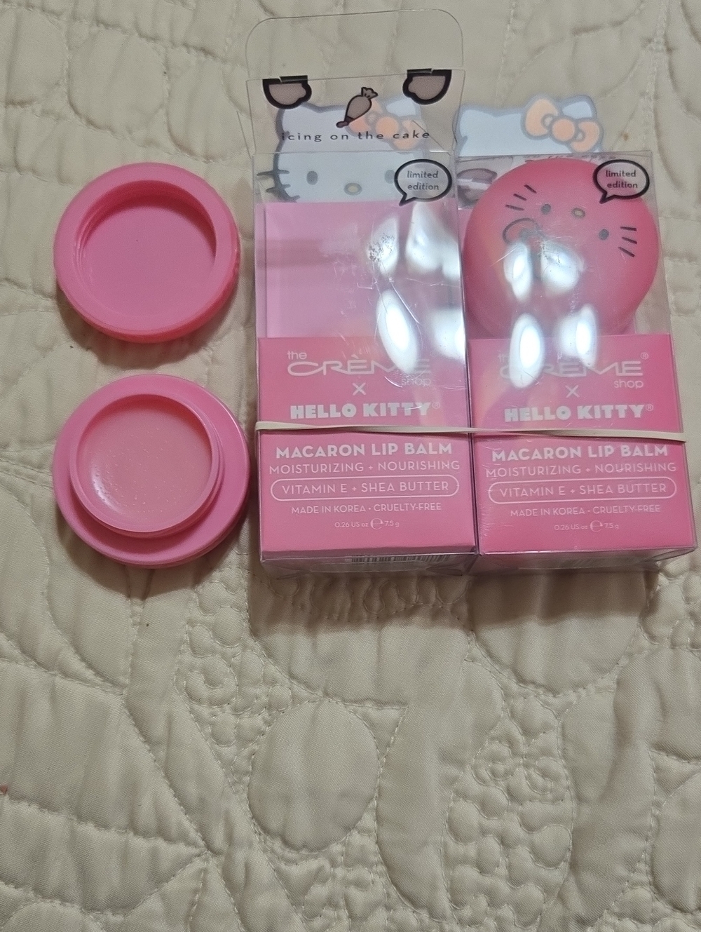 Hello Kitty Pink Macaron Lip Balm Duo